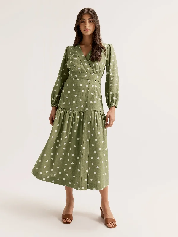 Midi Dresses for Pool Chill -Joy Spot Dress