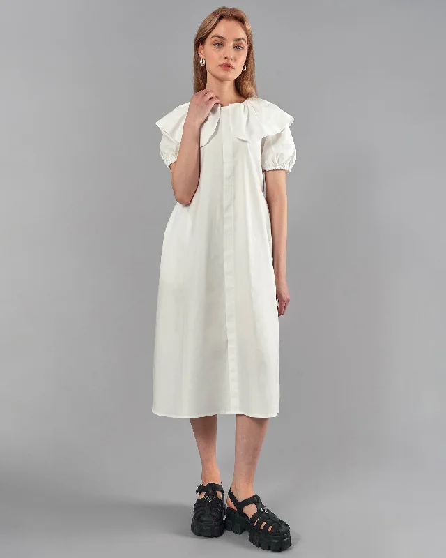 Midi Dresses for Movie Nights -Clare Cotton Midi Dress