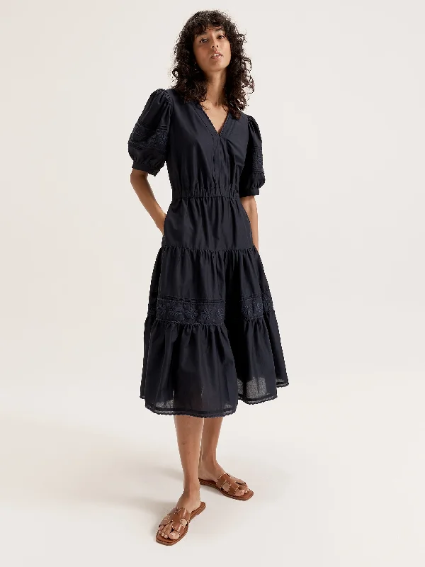 Midi Dresses for Lunch Outings -Bowline Dress