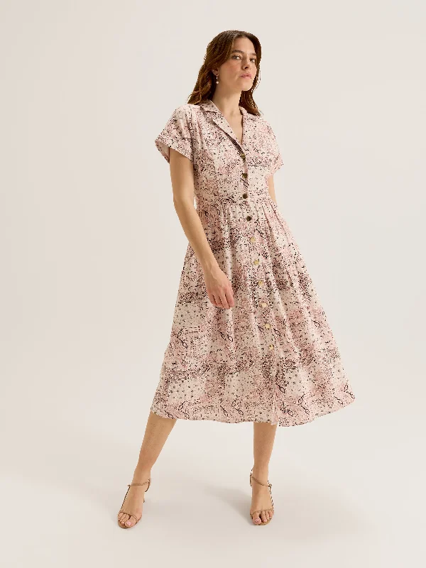 Midi Dresses in Pretty Prints -Cypress Paisley Dress