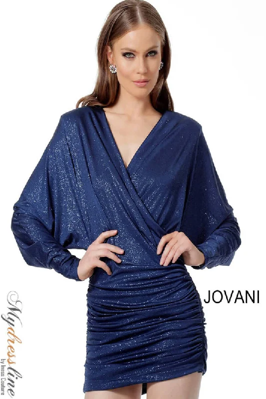 Gathered-Waist Party Dress -Jovani 1696