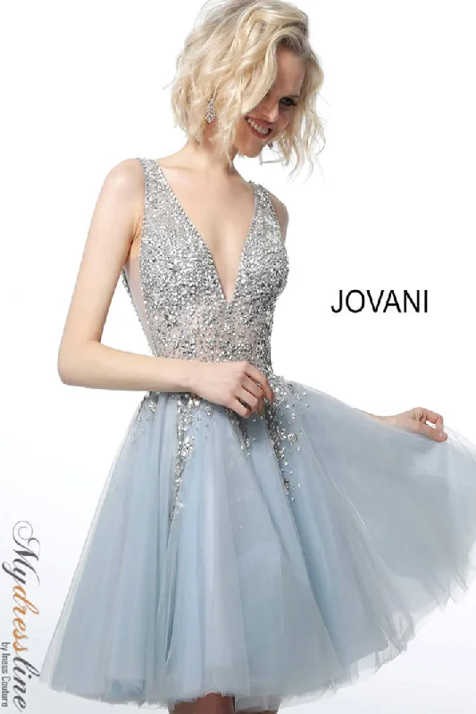 Gathered-Waist Party Dress -Jovani 1774