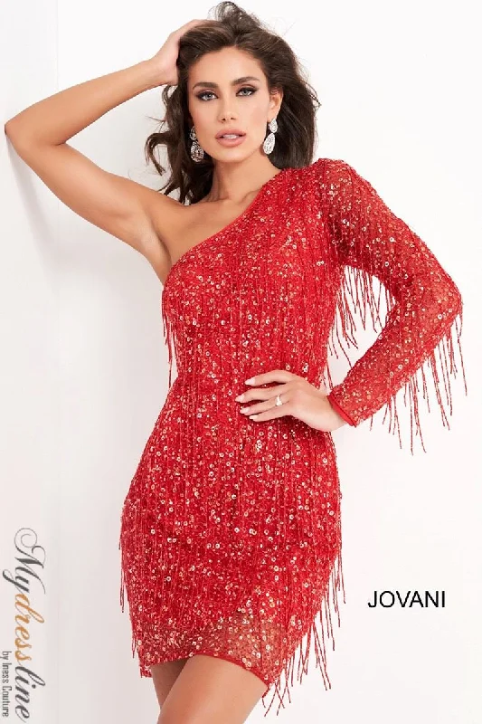 Polka-Dotted Party Dress -Jovani 2645