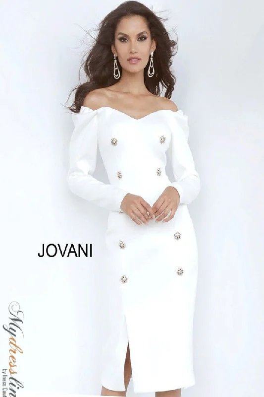 Ruffle-Back Party Dress -Jovani 3570