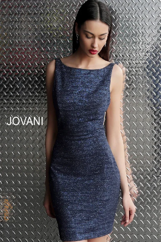 Tied-Sleeve Party Dress -Jovani 42863