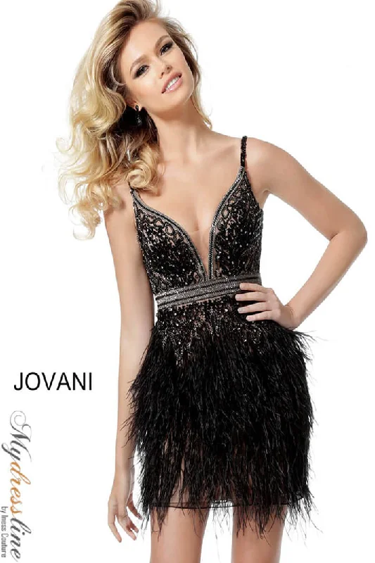 Bell-Sleeve Party Dress -Jovani 64266