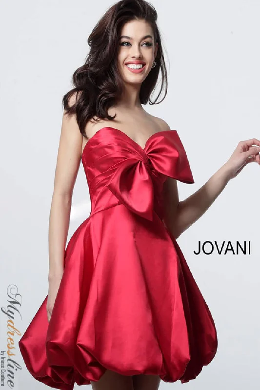 Side-Tie Party Dress -Jovani 66698