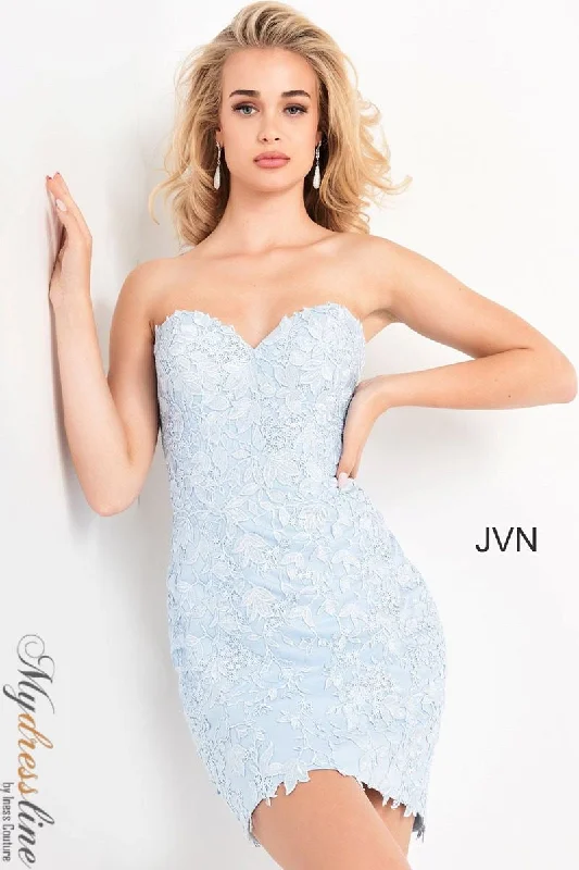 Zippered Party Dress -Jovani JVN04034