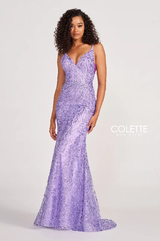 Smooth-Wool Evening Dress -Colette: CL2019