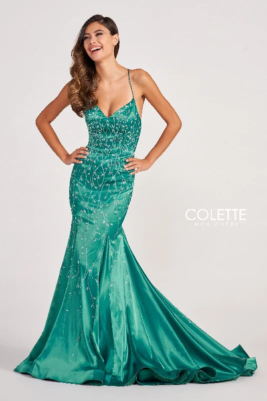 Chic-Print Evening Dress -Colette: CL2043