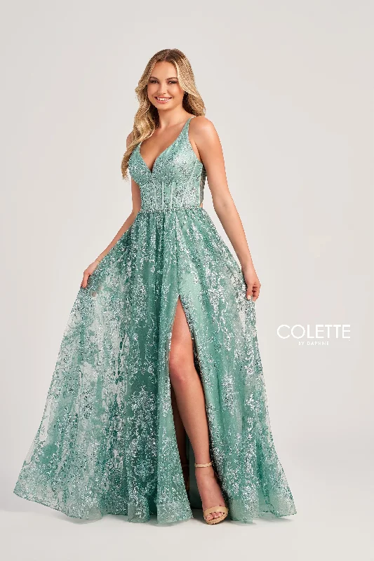 Shirred-Bodice Evening Dress -Colette: CL5134