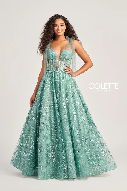 Flared-Skirt Evening Dress -Colette: CL5236