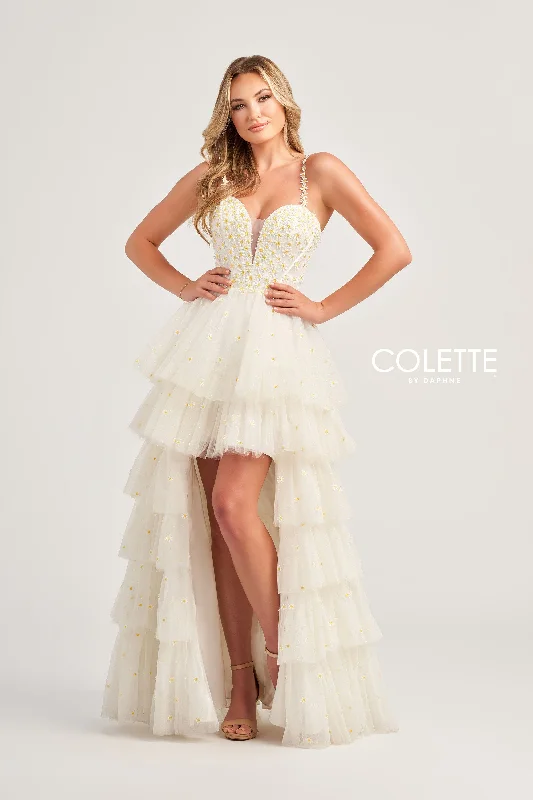 Deep V-Neck Evening Dress -Colette: CL5237