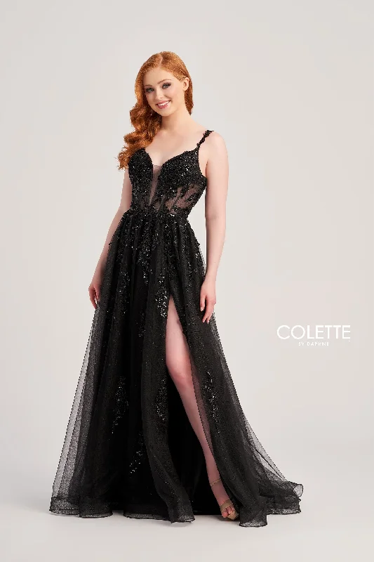 Matte-Velvet Evening Dress -Colette: CL5287