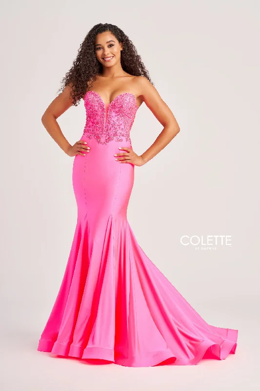 Plush-Fabric Evening Dress -Colette: CL5112