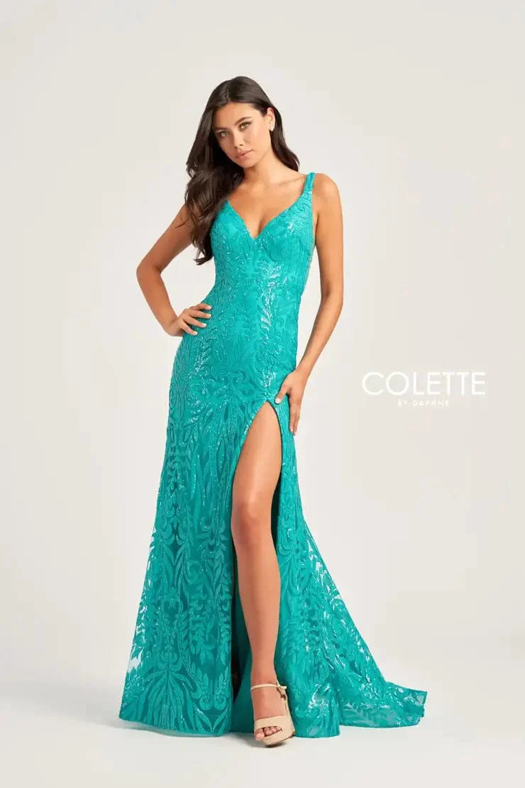 Thin-Suede Evening Dress -Colette: CL5285