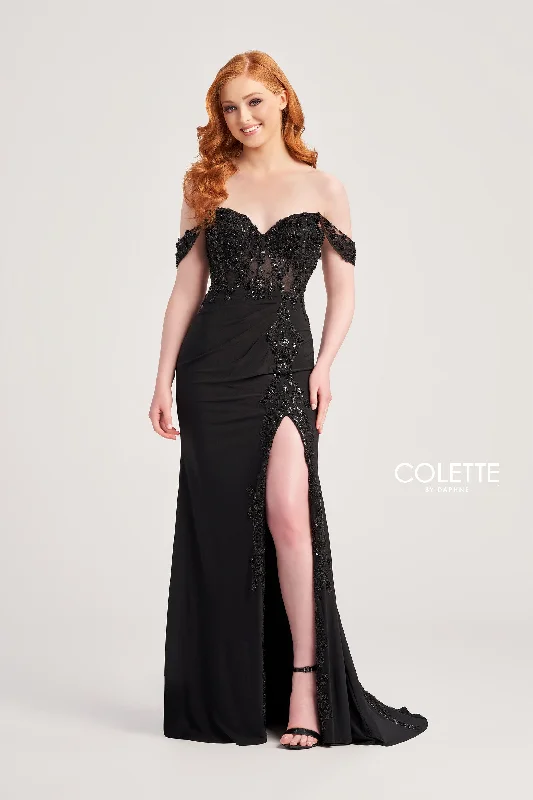 Fine-Velvet Evening Dress -Colette: CL5276