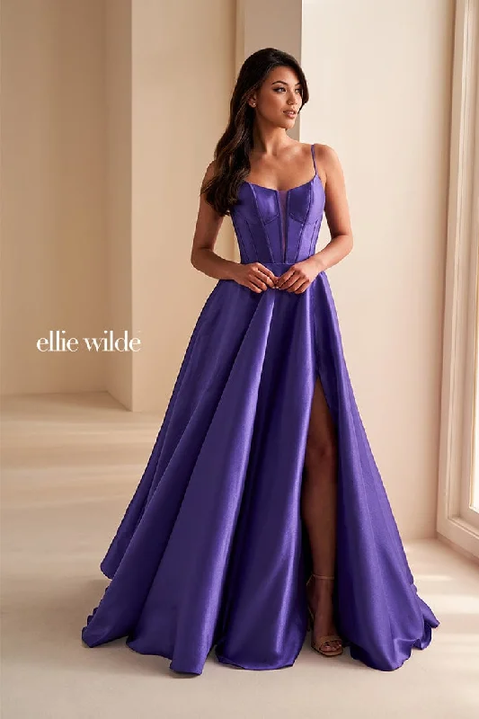 Holiday-Brunch Evening Dress -Ellie Wilde: EW36224