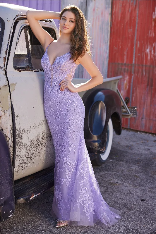 Flowy-Fabric Evening Dress -Ellie Wilde: EW35115