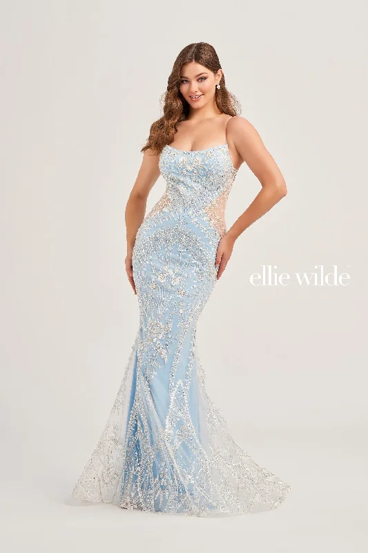 Breezy-Fabric Evening Dress -Ellie Wilde: EW35097