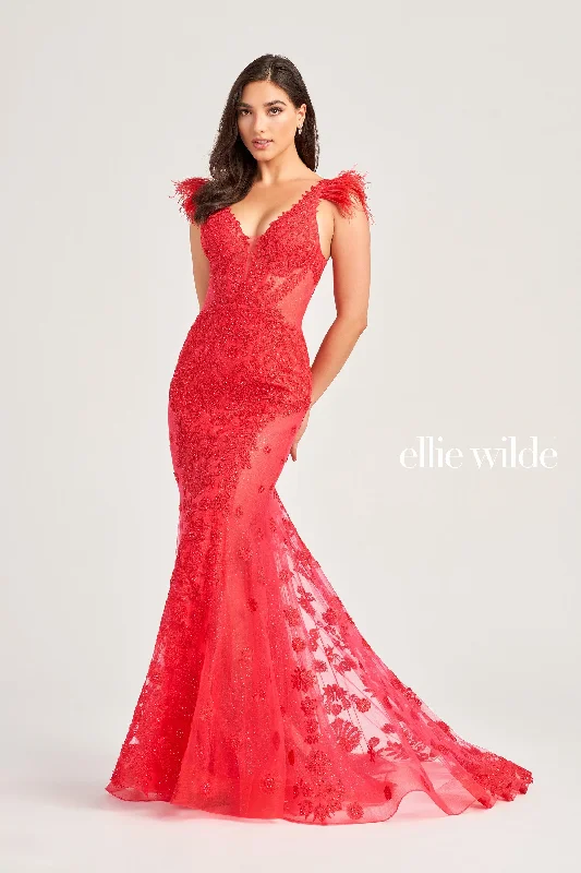 Wrap-Front Evening Dress -Ellie Wilde: EW35009