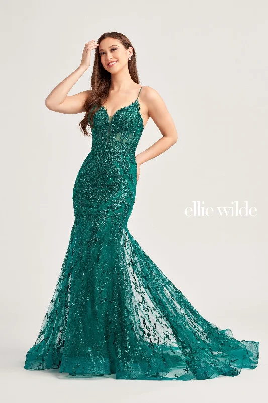 Polka-Dotted Evening Dress -Ellie Wilde: EW35010