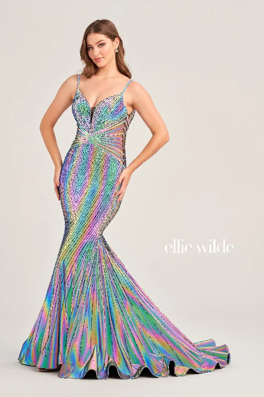 Fine-Velvet Evening Dress -Ellie Wilde: EW35704