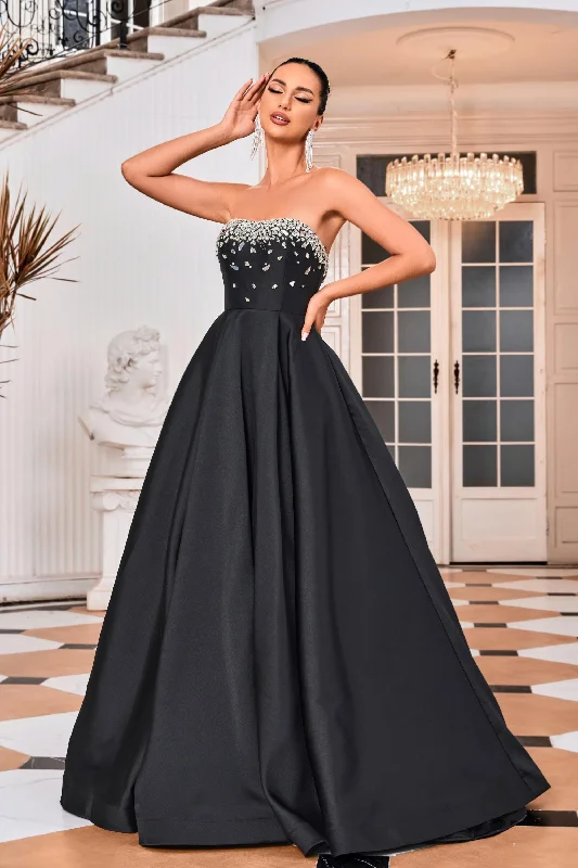 Side-Flare Evening Dress -Jadore: J24009