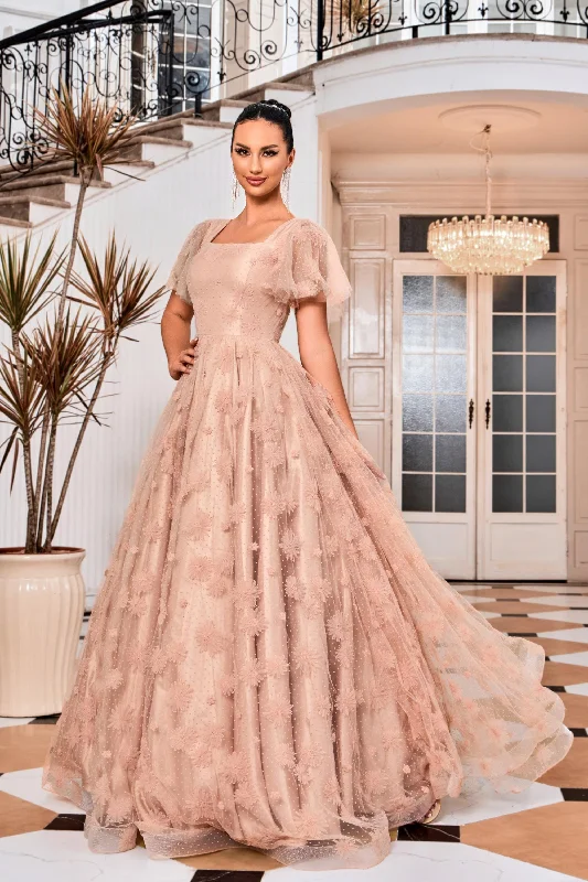 Soft-Silk Evening Dress -Jadore: J24008