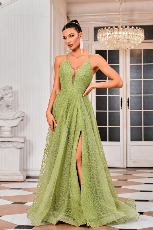 High-Neck-Design Evening Dress -Jadore: J24038