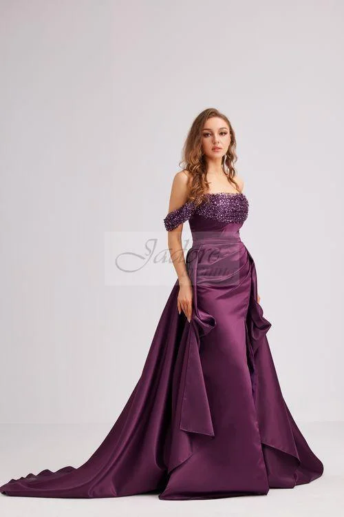 Thin-Velvet Evening Dress -Jadore: J23019