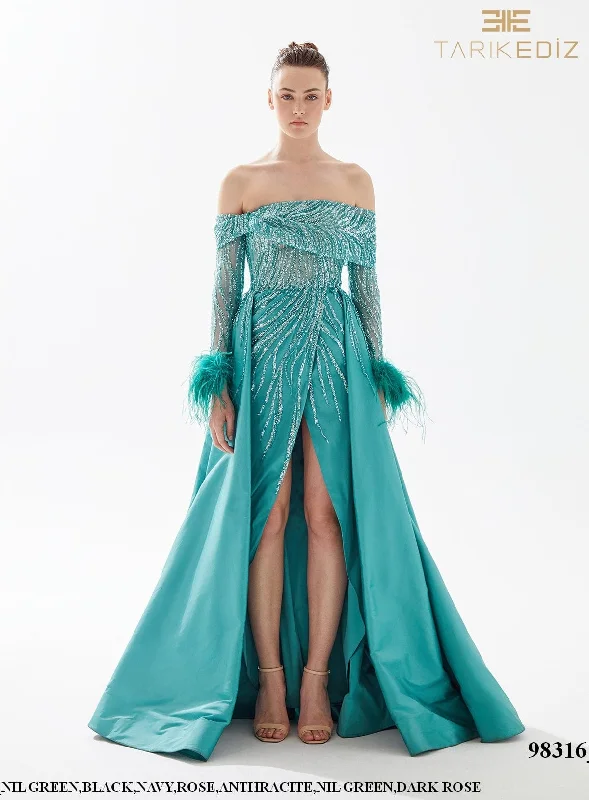 Pool-Party Evening Dress -Tarik Ediz: 98316