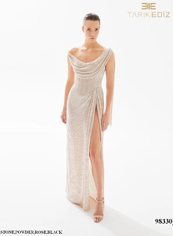 Evening-Brunch Evening Dress -Tarik Ediz: 98330