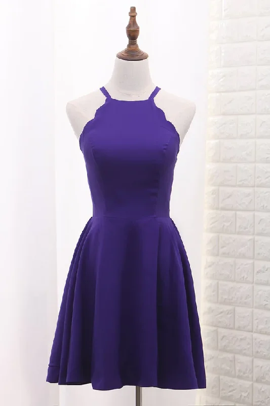 Relaxed-Fit Party Dress -Spaghetti Straps A Line Cocktail Dresses Short  Homecoming Dress c2643