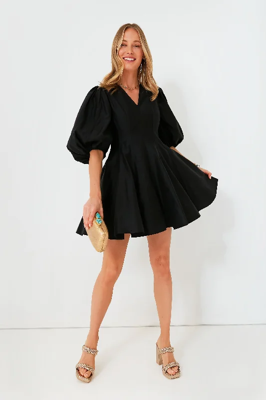 Mini Dresses for Club Fun -Black Loraine Mini Dress