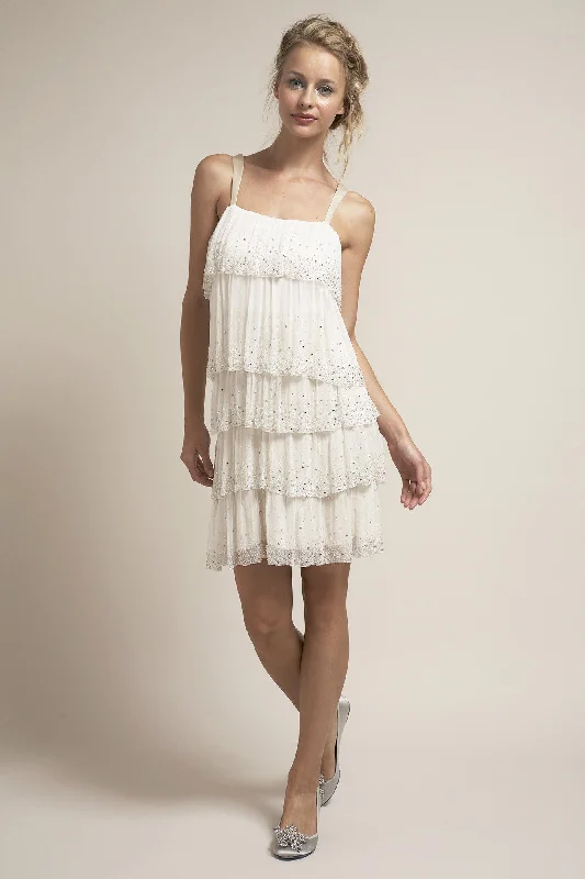 Mini Dresses in Relaxed Fits -BP6252 Short Flapper Wedding Dress