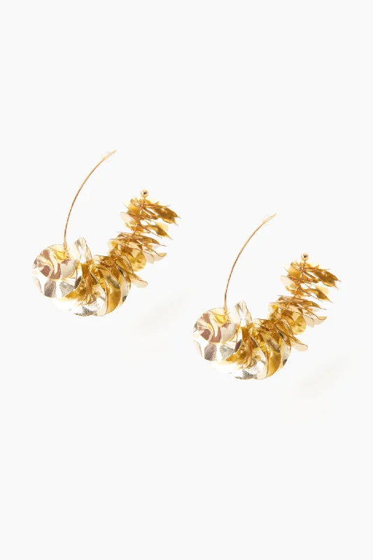 Mini Dresses for Lunch Dates -Gold Lolita Mini Hoops