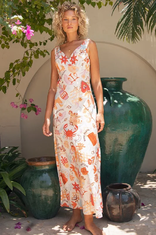 Maxi Dresses for Beach Picnics -All About Eve Tyra Maxi Dress Vintage White