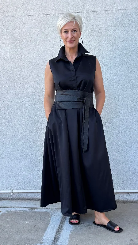 Square-Neck Maxi Dresses -Bec Maxi Dress - Black