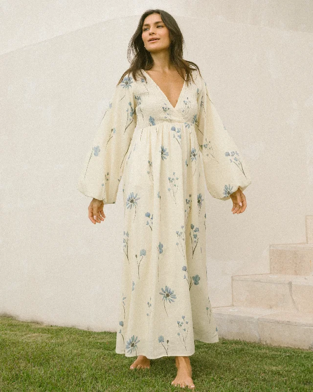 Light-Velvet Maxi Dresses -Freya Maxi Dress | Azure Meadows