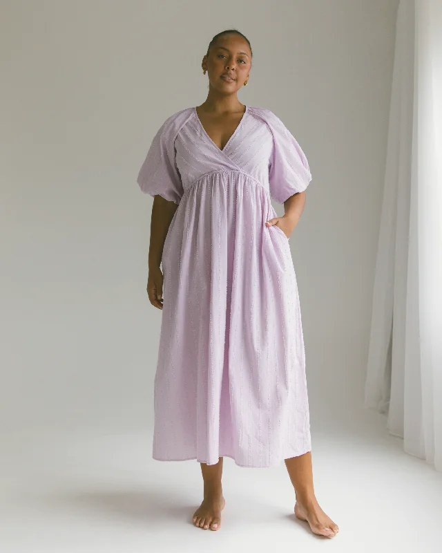 Breezy-Cotton Maxi Dresses -Layla Maxi Dress | Purple