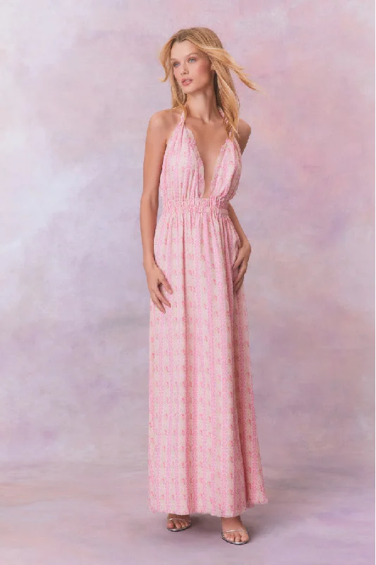 Maxi Dresses for Casual Meetups -Love Fragrance Halter Maxi Dress