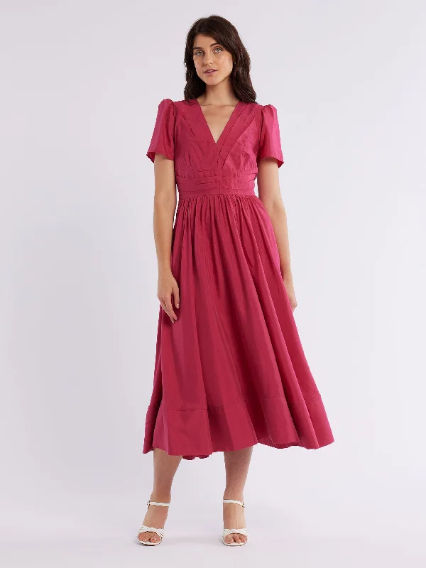 Midi Dresses in Flowing Style -Arabella Dress